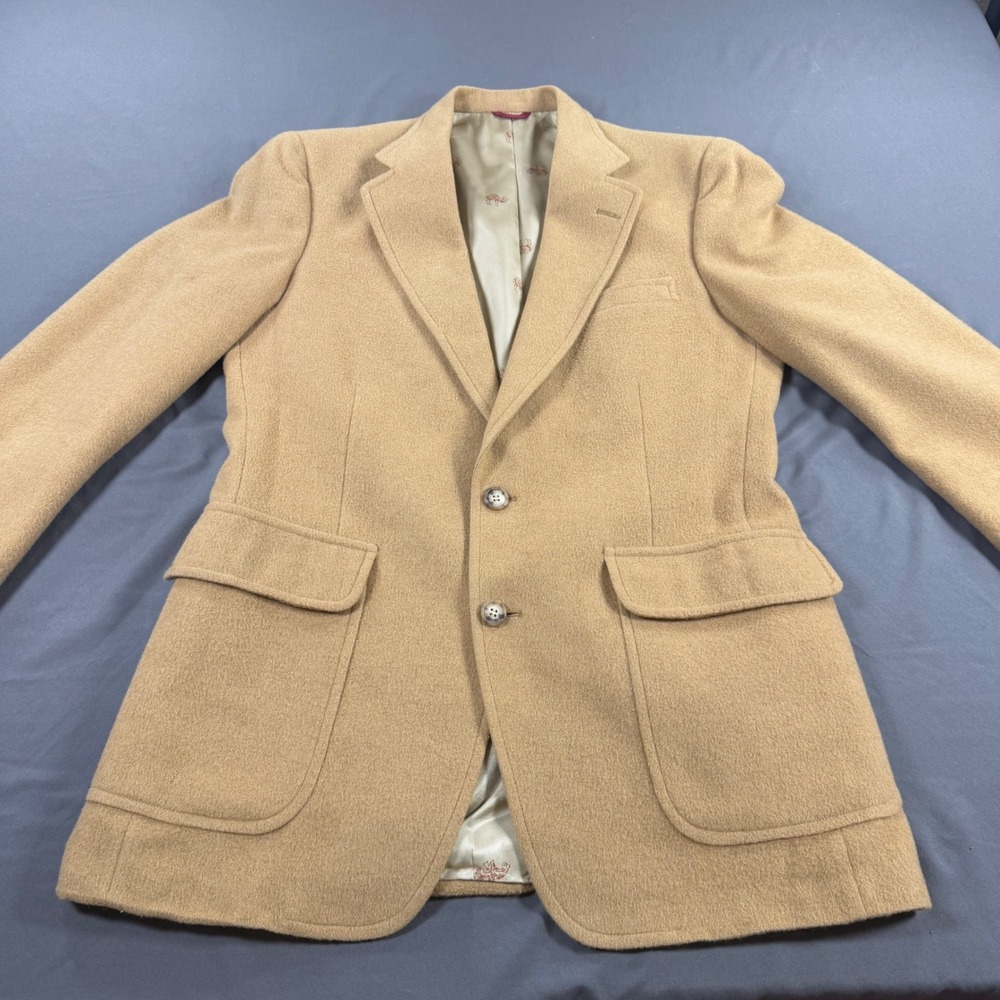 Jos. A. Bank Premier Collection 100% Camel Hair Blazer Tan Sport Coat 42R